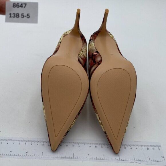 FSJ Women Classic Pointed Toe Snakeskin High Heels Pumps Slip on Stiletto - Picture 7 of 8